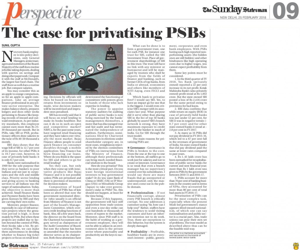 Privatising PSB